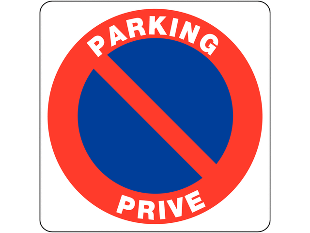 AUA SIGNALETIQUE Parkverbot-Schild – Aluminium, 24/7 Sichtbar, Für Innen & Außen