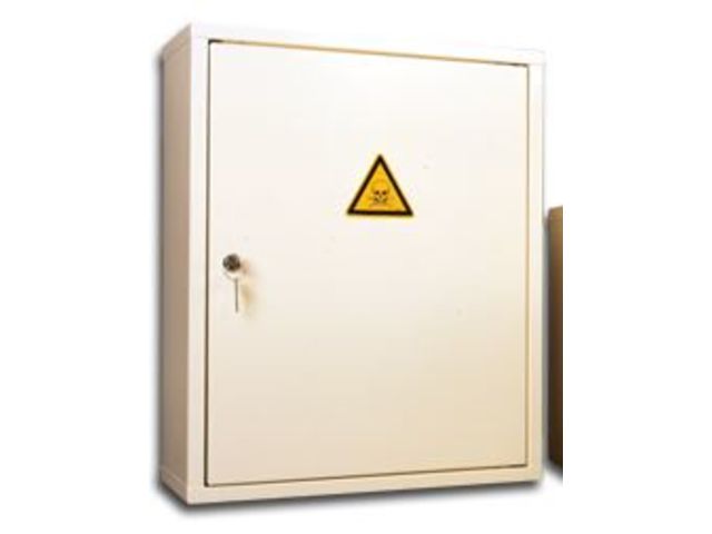 Armoire murale métal 2 étagères pour produits toxiques - Armoire de sûreté