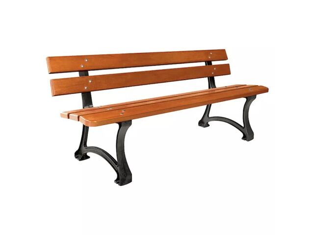 Banc de jardin bois et fonte Colisée | Contact TOP EQUIP'