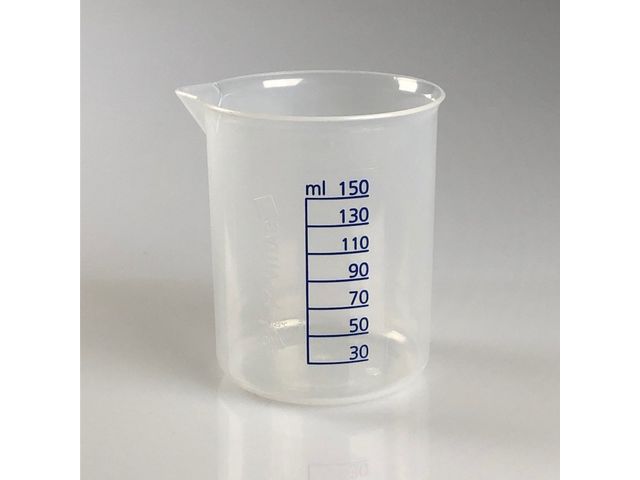Lot De 5 Béchers Plastique Gradués Stonylab - 50/100/250/500/1000ml - Transparent Avec Bec Verseur
