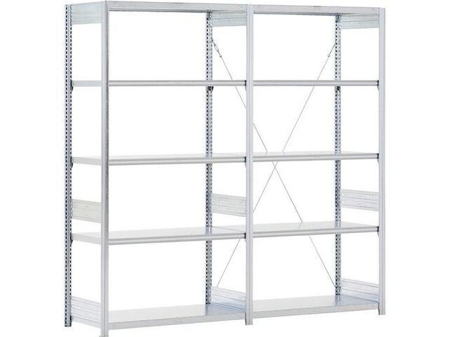 Bito - Rayonnage Charge Lourde Type S - 2066mm Largeur - 5 Tablettes 300kg/tablette - Montage Rapide Sans Outils