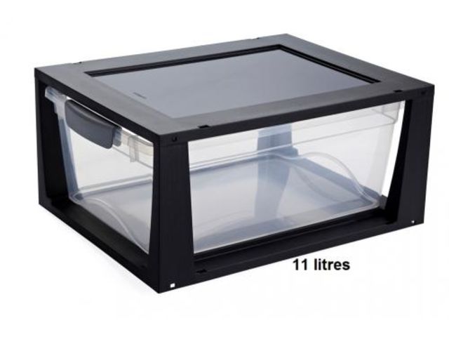 Organisateur De Tiroir Empilable – Lot De 4 Boîtes Plastique Avec Séparateurs | Pour Chaussettes, Sous-vêtements, Accessoires
