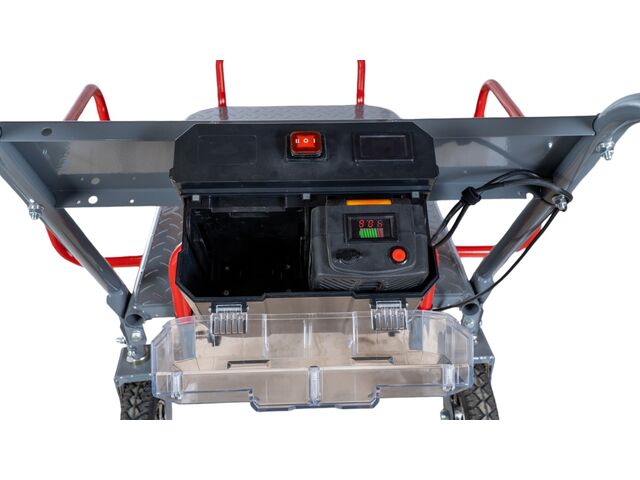 Brouette électrique à plateau 150kg sur chenille avec roues et skis ...