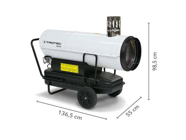 Canon à Air Chaud Sovelor 32kW - Diesel, Noir/rouge, Puissance 370W, Avec Roulettes - Neuf
