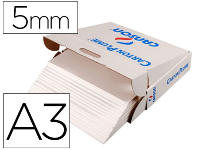 16 Plaques Carton Plume A3 5mm - STARVAST - Blanc - 297x420mm - Pour Expos Et Créations