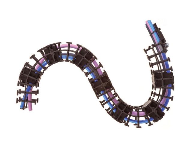 Fdit Chaîne Porte-câbles Chaîne De Câble En Plastique Noir Avec Connecteur D'extrémité Pour