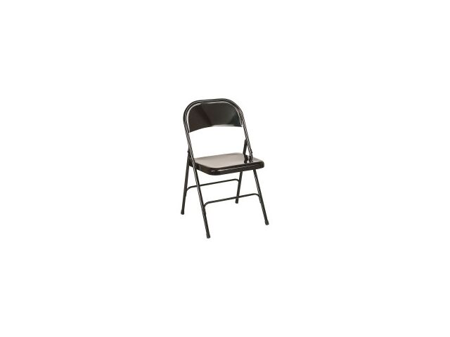 5Five - Chaise Pliante Noire En Velours - Chaise Confortable Pour