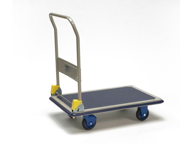 Chariot à Plateforme Réglable 300 Kg - Roues Gonflables 20 Cm | Chariot Bricolage Transport