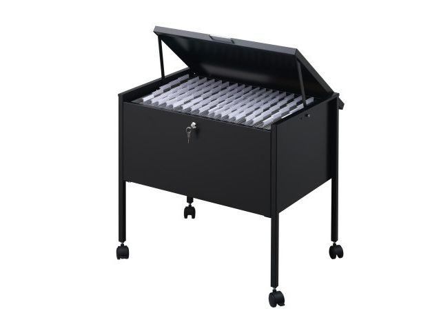 Chariot Pour Dossiers Suspendus Sur Roues – Pliable, Capacité 30 Kg, Dimensions 70x37x60 Cm
