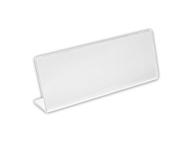 Chevalet porte-nom en "L" - format 180 x 70 mm | Contact MAXIBURO
