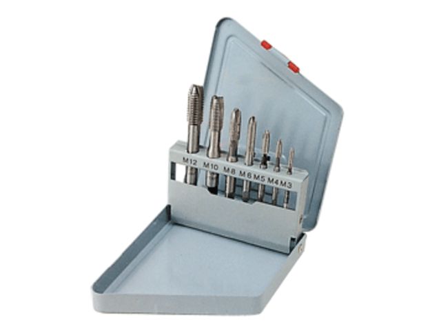 Lot de 4 tarauds M12 - longueur totale 110 mm