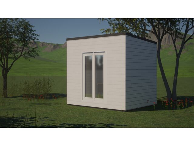 Cube de 6 m² – bureau – stand – chalet – extension ou espace