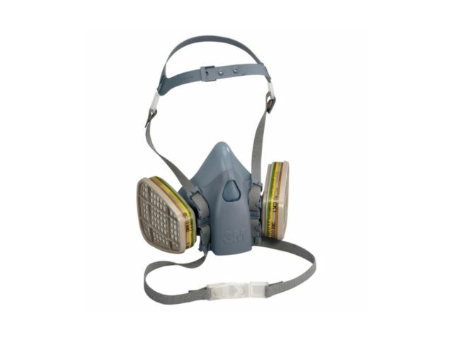 Masque Respiratoire GVS SPR490 Demi-Masque Anti-Poussières/Gaz - Taille S/M Bleu - Certifié EN140