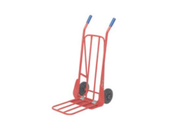 Diable De Manutention GREENSTAR - Capacité 200 Kg - Bavette Rabattable - Roues Larges - Noir