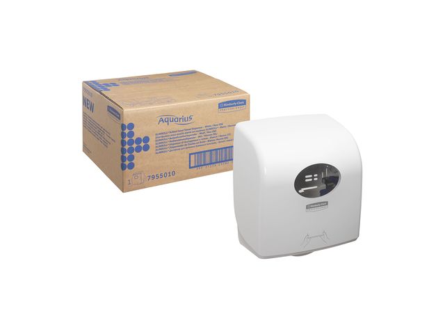 Distributeur D'essuie-mains électronique Kimberly-Clark Professional – Blanc, Sans Contact, Compatible Rouleaux Kleenex/Scott