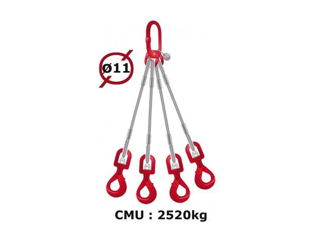 Longe Pour Cheval 3 Mètres à 4 Brins - Polypropylène, Crochet Facile, Accessoire équestre