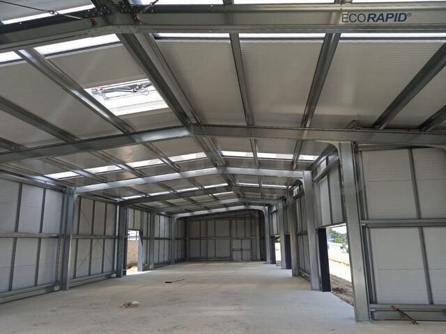 Entrepôts industriel type ECORAPID® pour logistique, transport, garages - Hangar métallique