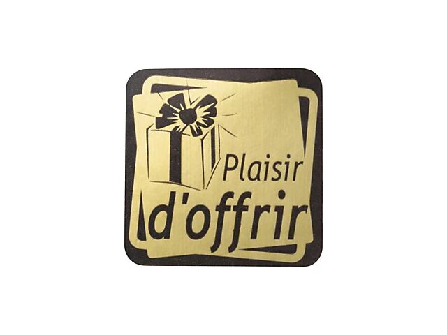 Étiquette cadeau adhésive | Contact RAJA