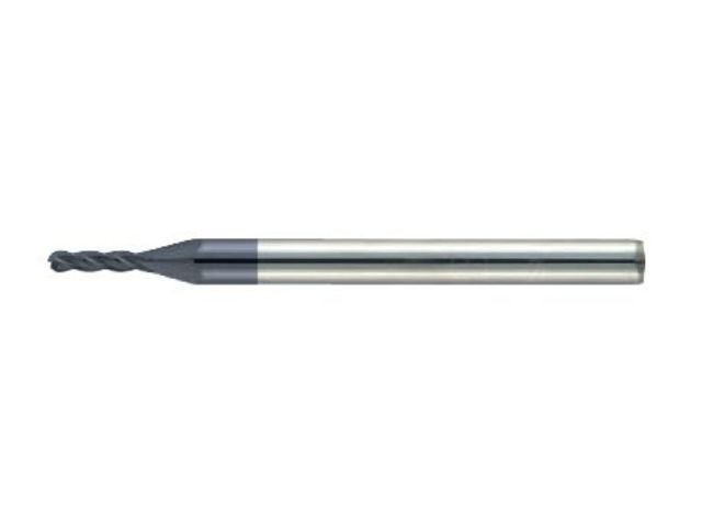 Fraise à Bout Sphérique Conique CNC En Carbure Revêtu Nano - Rayon 1/64", Tige 1/4", 2 Flûtes - Pour Usinage De Précision