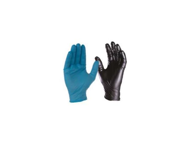 Gants Nitrile Noir Bayeco - Lot De 20, Doigts Texturés, Taille M, Usage Unique Et Ambidextres