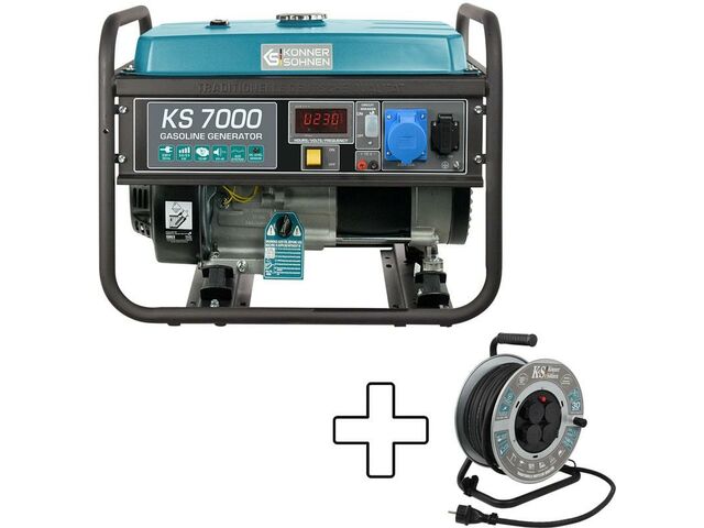 Groupe Électrogène Essence 5.5kW Silencieux Avec AVR - 5500W, 230V, Réservoir 18L - Pour Chantier, Maison, Événements