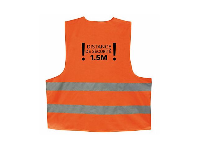 21 Couleurs 7 Poches De Classe 2" Gilet De S&eacute;curit&eacute; Orange Petit