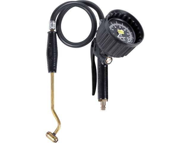 Gonfleur De Pneus à Air Comprimé Avec Manomètre - Pistolet De Remplissage Calibré - Neuf