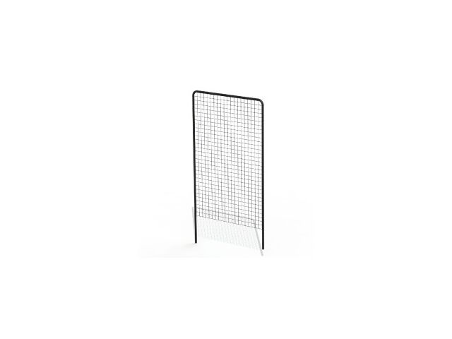 Grille D'Exposition Blanche En Fil Métallique 8mm - 200 X 40 Cm - Pour Vitrine, Paravent, Mur