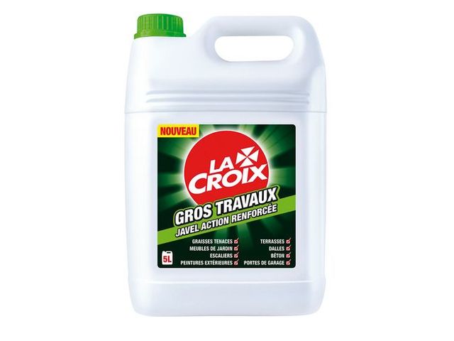 La Croix javel gros travaux - Bidon 5 litres | Contact MAXIBURO