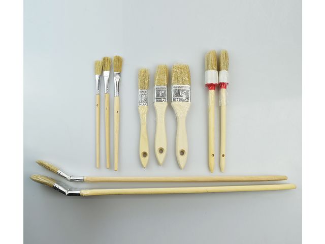 Lot De 5 Pinceaux Ronds Synthétiques - N° 2, 4, 6, 8, 10 - Pour Acrylique, Aquarelle, Huile - Débutants Et Pros