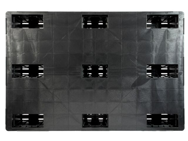 Palette Plastique Bleue 30x20cm - Empilable, Imperméable - Pour Stockage Sous-sol, Garage, Entrepôt