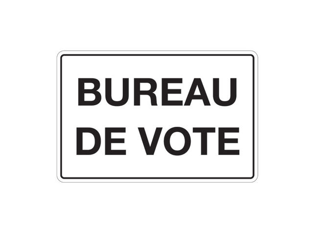 Panneau Bureau De Vote 350 X 230 Pvc Contact Signals