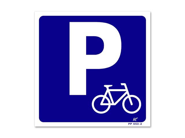 Kiwistar-parkplatzschild vélo motif aluminium composite pas de pVC