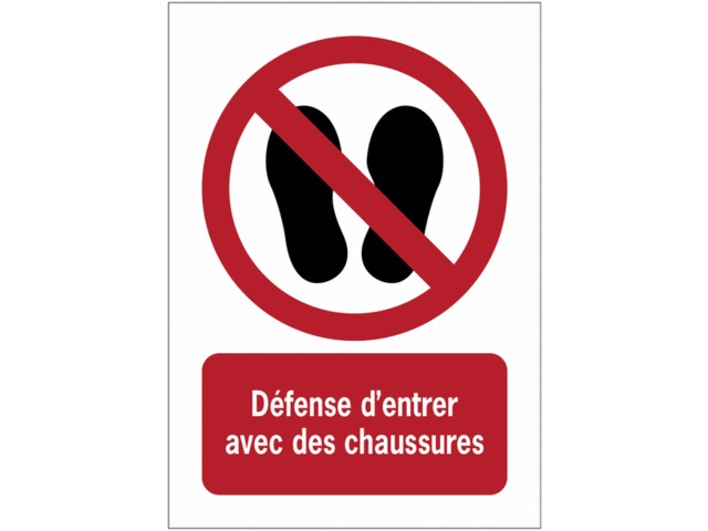 Panneaux ISO 7010 d'interdiction à message vertical - Défense d'entrer