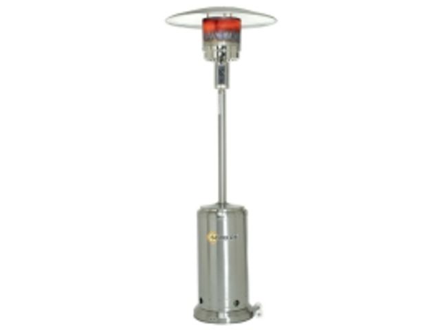 Parasol Chauffant Infrarouge 2000W - 3 Niveaux De Puissance - Pour Terrasse, Restaurant - Fixation Sur Mât 25-60mm