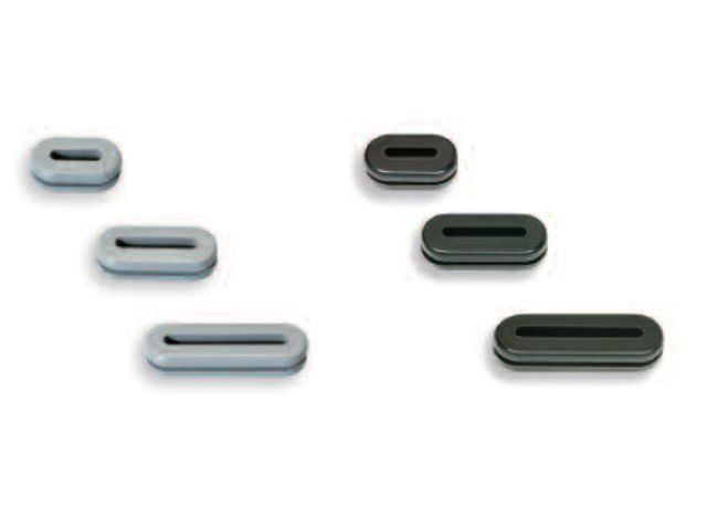 Lot De 4 Bandes De Rechange En Caoutchouc Souple Pour Pelle à Poussière - Gris Et Noir - Universel, Résistant, Facile à Installer