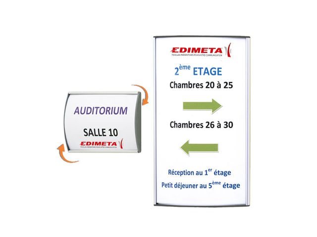 Plaque de porte Libre ou Occupé | Contact EDIMETA