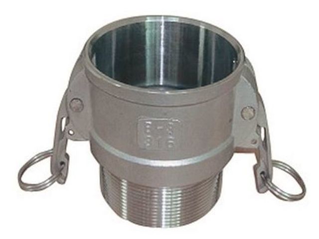 Raccord En Aluminium Type FC, Adaptateur Camlock Mâle 4" Vers Bride TTMA 4" - A400TTMAAL