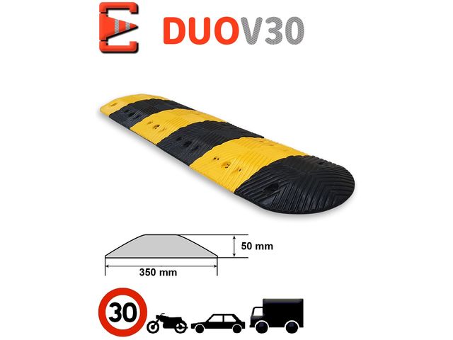 Ralentisseur Jaune Et Noir 129x32,5x4 Cm Caoutchouc, Entreprise & Industrie, Signalétique, Panneaux De Signalisation Routière, 10.1 KG, 153105