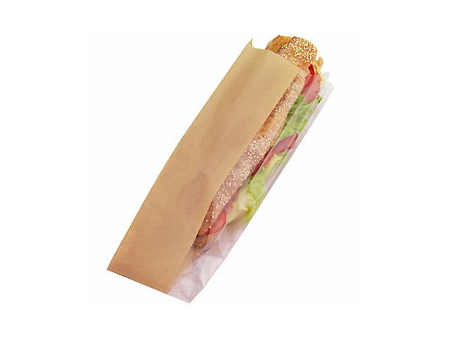Sacs à Hamburgers En Papier Kraft AWCIGG - Lot De 200 - 15x15 Cm - Résistants à La Graisse - Style Journal