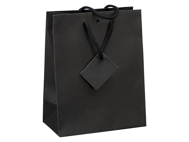 Lot De 25 Sacs Cadeaux Noirs Avec Poignée - Dimensions 32x22x10 Cm, Carton épais, Pour Noël, Anniversaire, Mariage