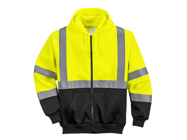 Sweat à Capuche Haute Visibilité Avec Bandes Réfléchissantes - Taille S à 5XL - Vêtement De Sécurité Chantier/route