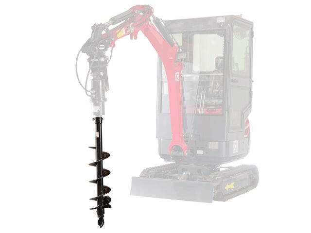 Tarière Pour Machine De Forage ⌀200 Mm Longueur 80cm Avec Adaptateur M14 - Idéale Pour Clôtures, Plantation D'Arbres Et Pieux