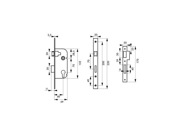 Kit Cylindres De Serrure Et Interrupteur D’allumage Pour Chevrolet Silverado GMC Sierra 2003-2007 - 3 Cylindres + 2 Clés