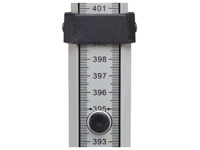 VEVOR Tige de mesure télescopique métrique 3 m, mire télescopique de mesure double face en cm/mm règle en alliage d'aluminium avec niveau à bulle et sac de transport pour mesurer maisons, murs