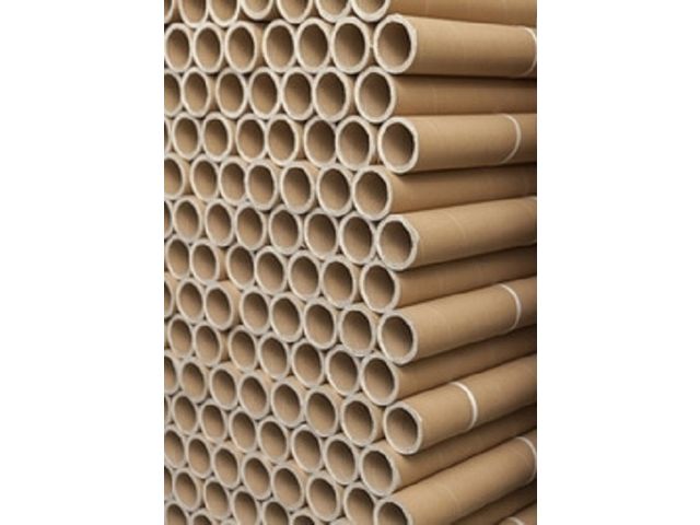 Lot De 10 Tubes D'expédition En Carton Ronds - Dimensions 2 X 20 Pouces (environ 5x50 Cm) - Avec Bouchons - Pour Posters, Plans