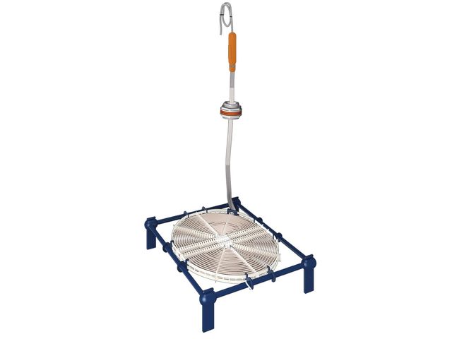 Thermoplongeur plat Galvatherm | Montage F + pieds  