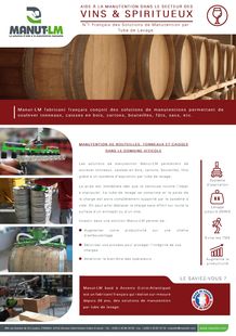Fiche secteur Vins & Spiritueux MANUT-LM