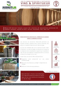 Fiche secteur Vins & Spiritueux MANUT-LM