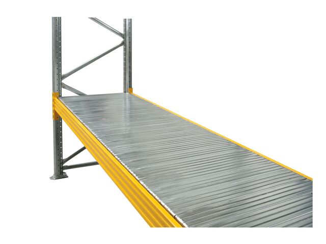 Platelage métallique plein pour rack lourd Palstar L.3600 x P.1000 mm